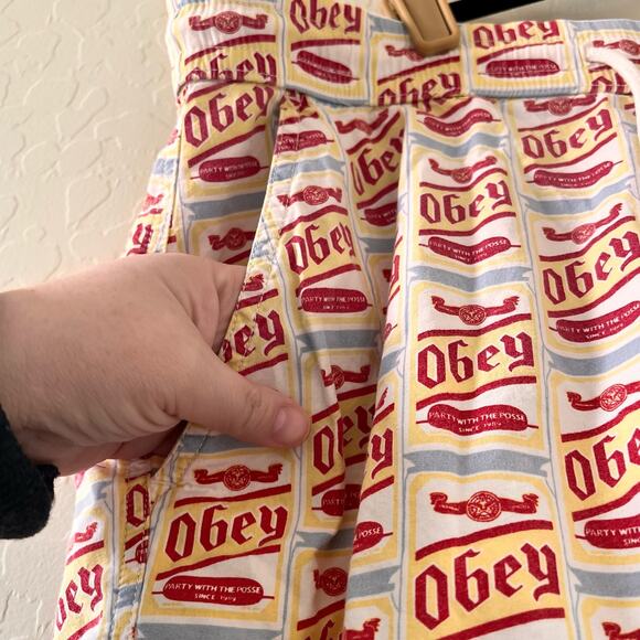 Vintage OBEY SwimShorts Size 34 - Picture 6 of 6